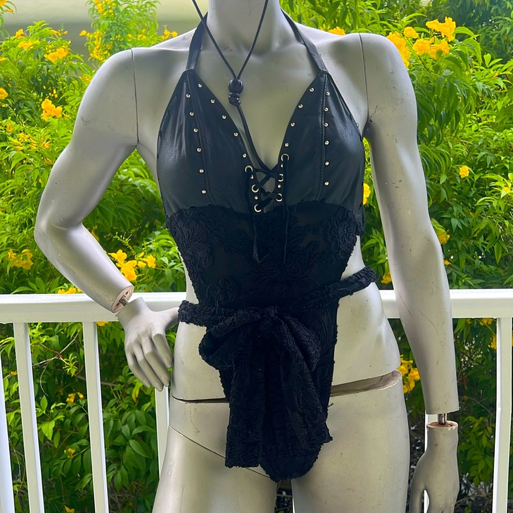 Leather & Lace suit